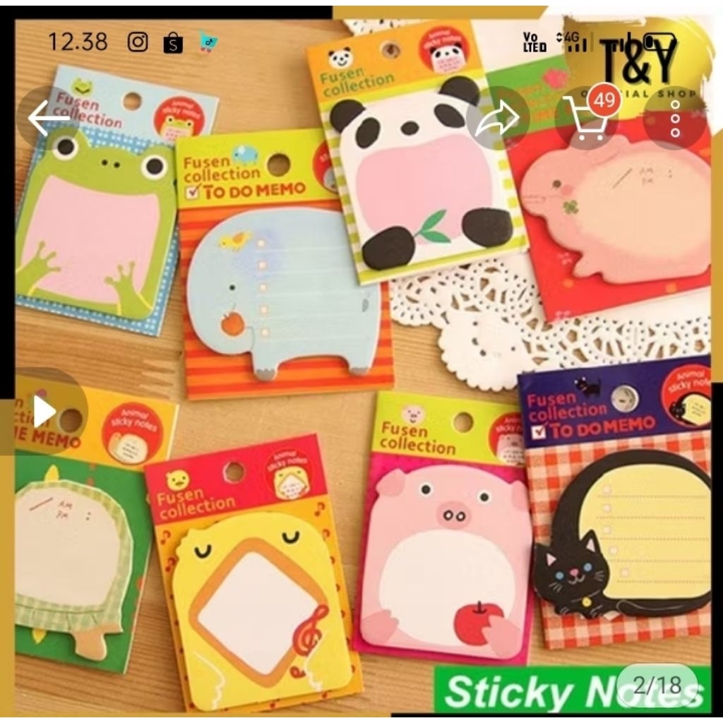 

sticky note karakter