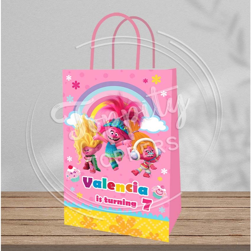 

Paperbag tas goodie bag Trolls