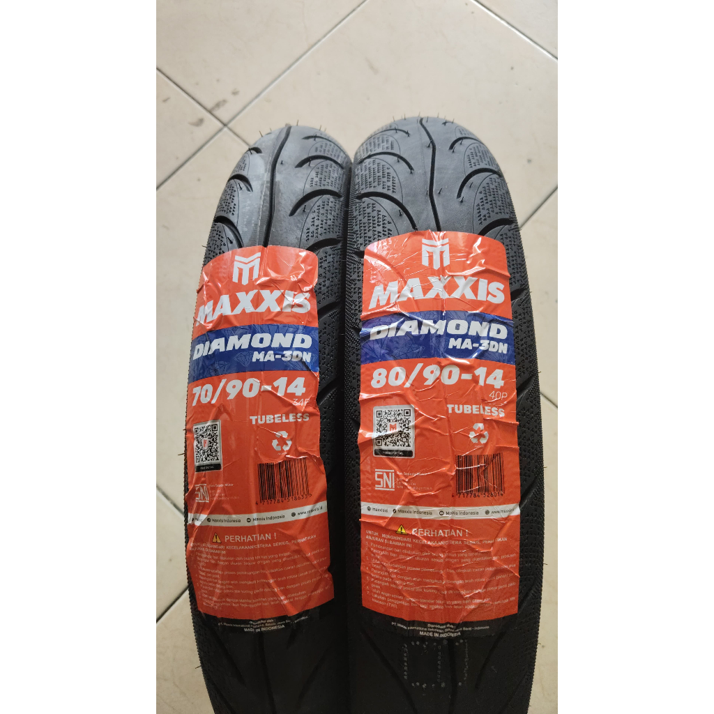 PAKET  MAXXIS DIAMOND 70/90-14 & 80/90-14