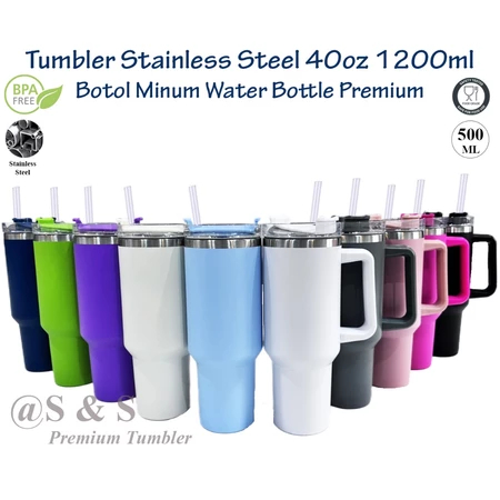 Tumbler Stainless Steel 304 1,2 Liter - Tahan Panas & Dingin, Botol Minum Premium