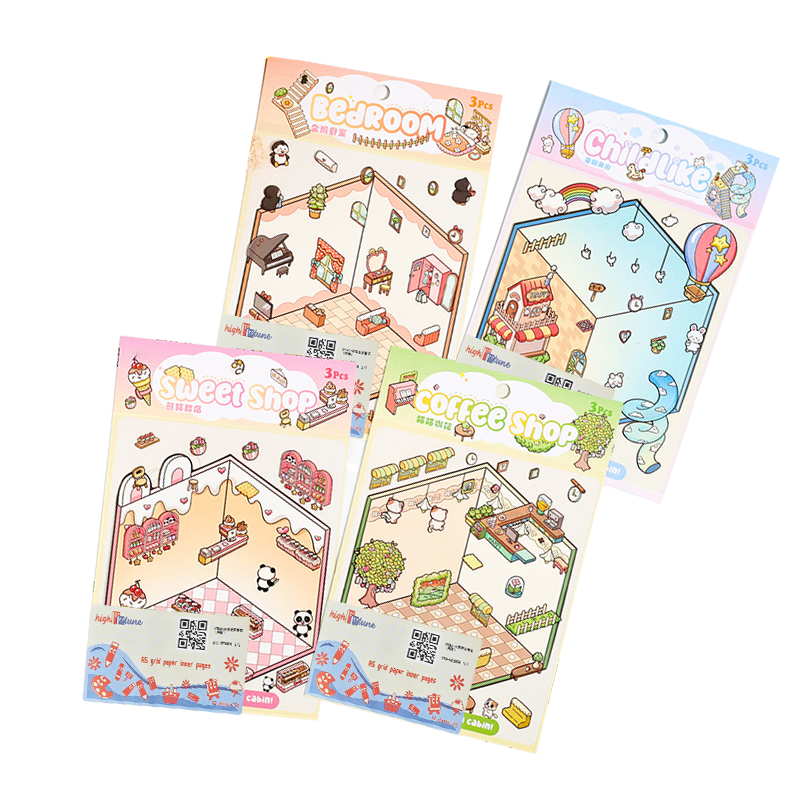 

Hightune Sticker 3D Premium Satisfying Decoration Landscaping Creative Mainan Anak Unik Lucu DIY