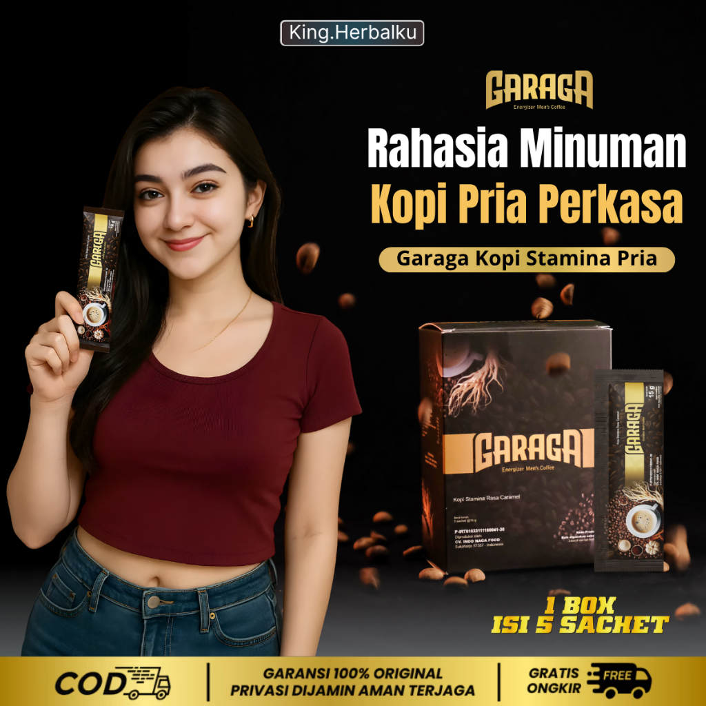 

KOPI GARAGA ORIGINAL BPOM 1 BOX ISI 5 SACHET HALAL & AMAN (Privasi Aman)