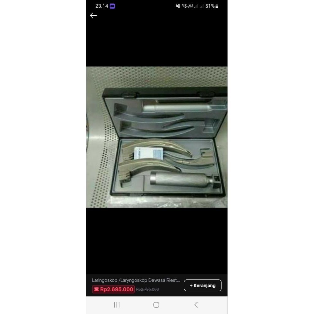 laringoskop dewasa  riester