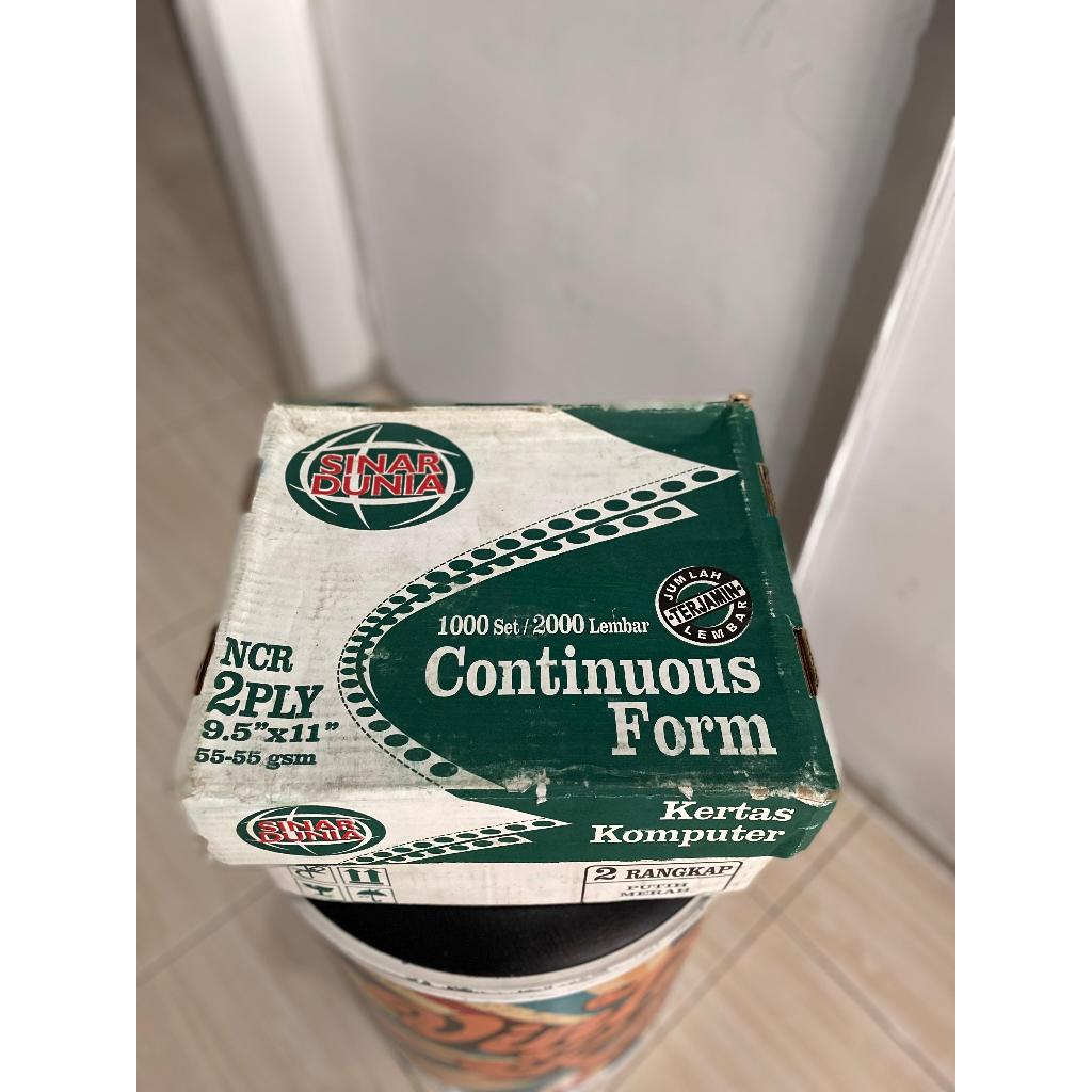 

Kertas Continuos form 2 Ply Sinar Dunia 9,5x11 (Cuci Gudang)