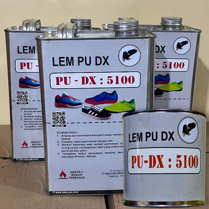 Lem Perekat Kuat Berkualitas PU DX : 5100 - Lem Sepatu, Sendal, Tas, Dll. Lem Bening Berkualitas