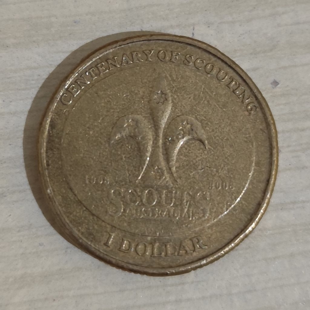 Koin 1 Dollar Australia Commemorative Edition (Centenary of Scouting)