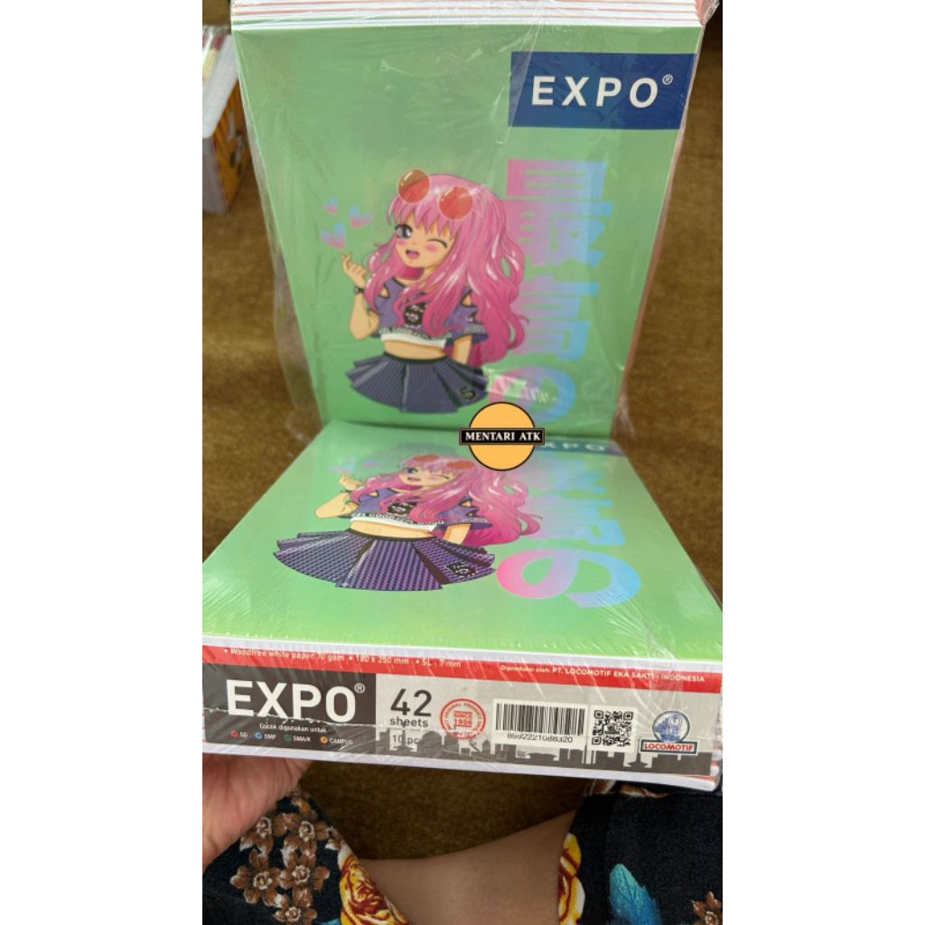 

Buku tulis Boxy 42lembar EXPO ECER