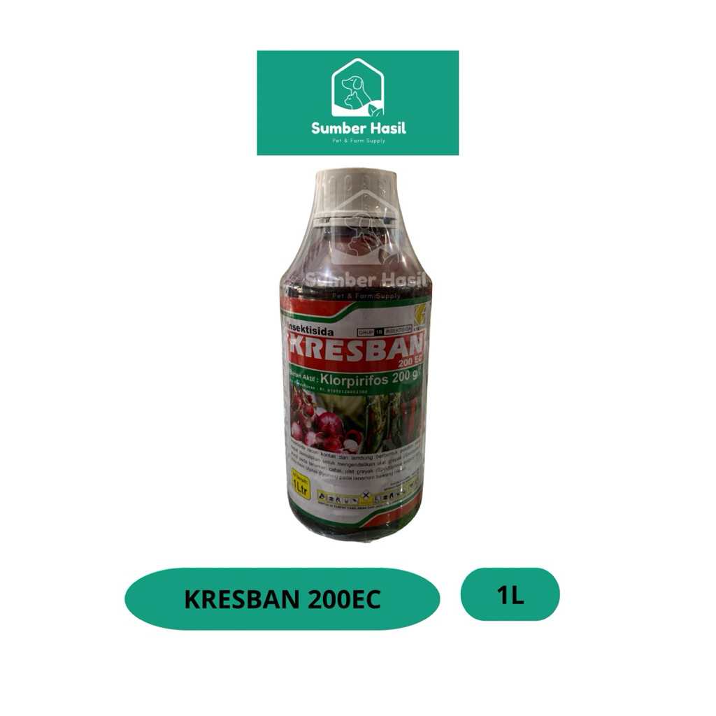 KRESBAN 1 LITER 200EC SEPERTI DURSBAN KLORPIRIFOS KRESBAN ORIGINAL