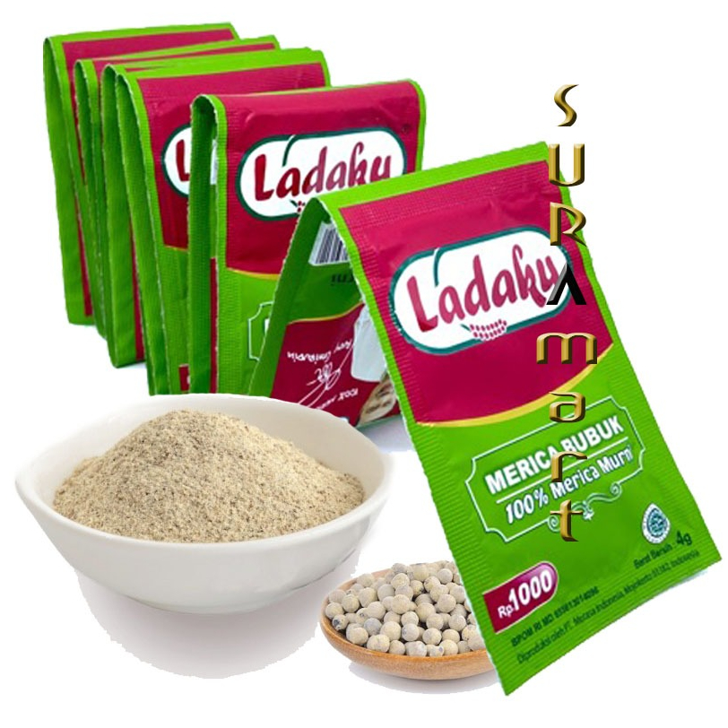 

(6 renteng x 12 pcs) LADAKU Bumbu Instant Merica Bubuk Murni