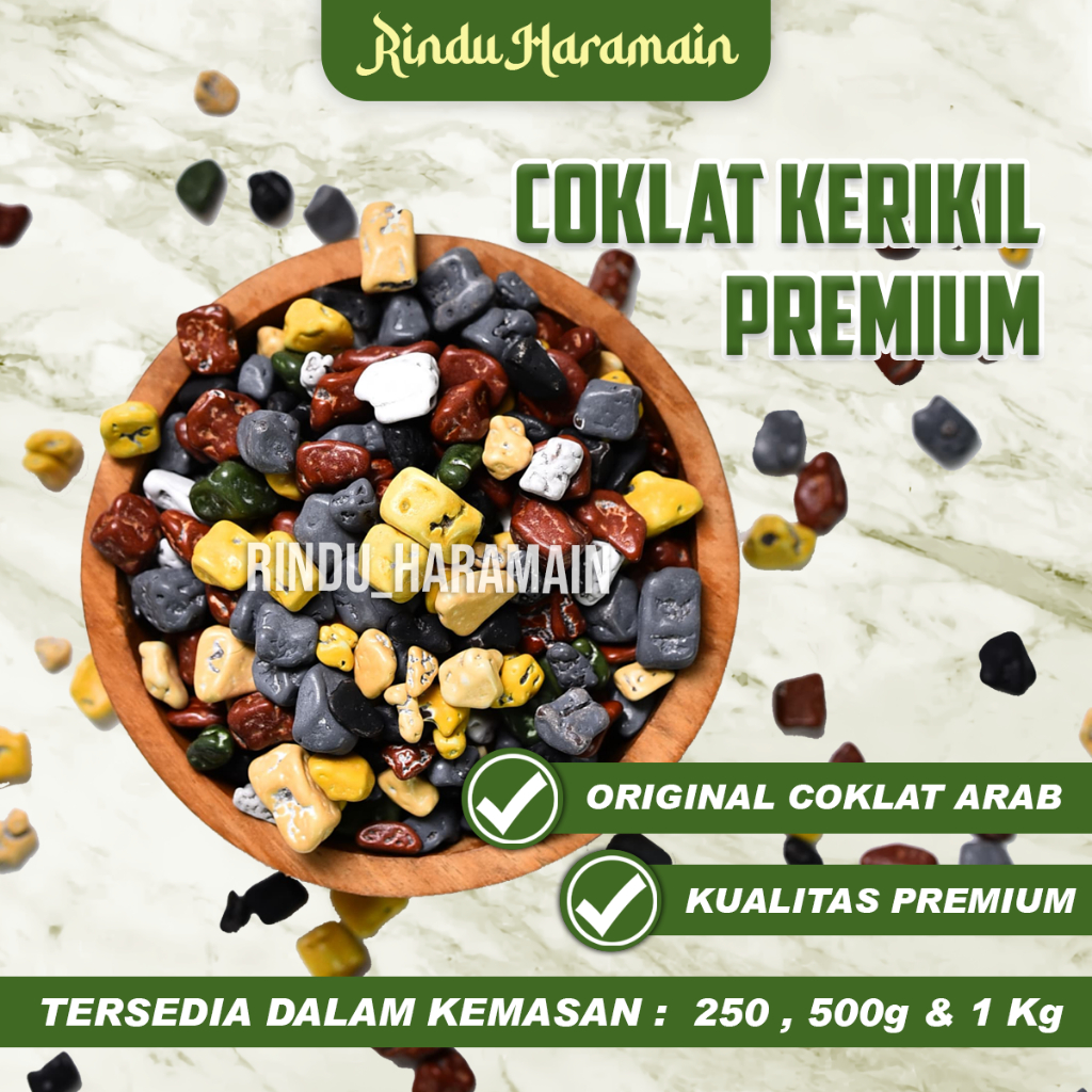 

Cokelat Arab Batu Kerikil Premium Asli Khas Arab dan Turkey Untuk Oleh Oleh Haji dan Umroh