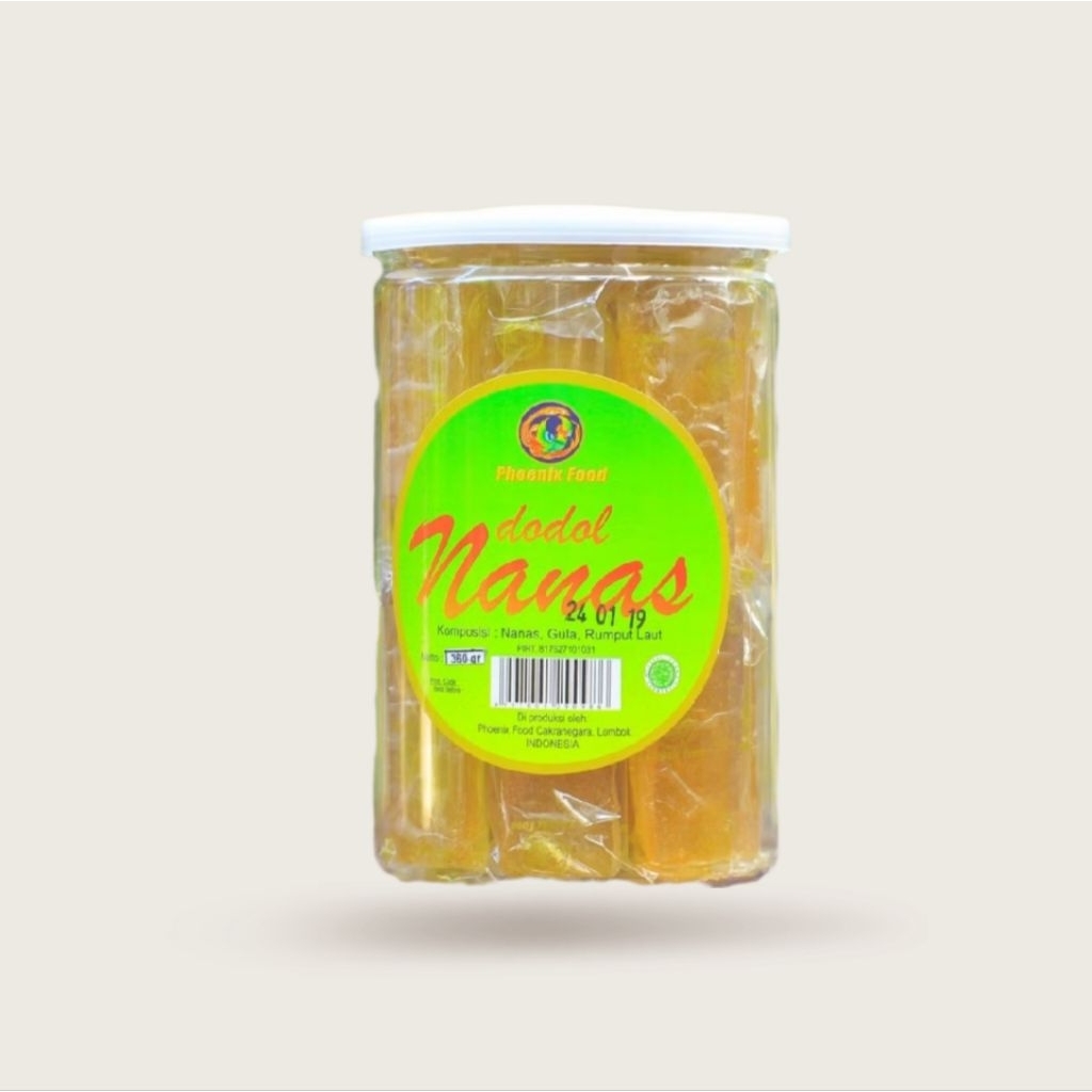 

Dodol nanas phoenix kemasan toples 355 gr.