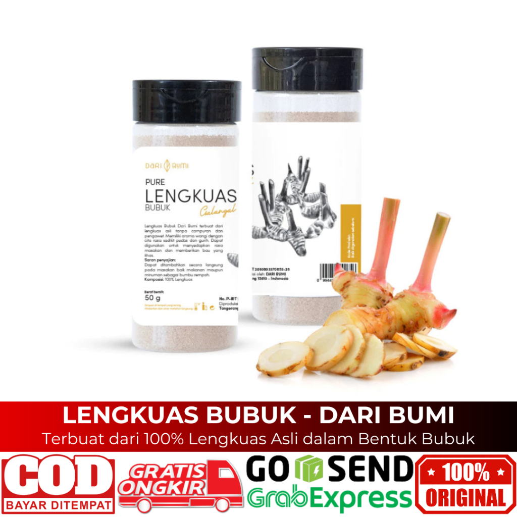 

Lengkuas Bubuk 60 Gr Premium Galangal Powder Dari Bumi