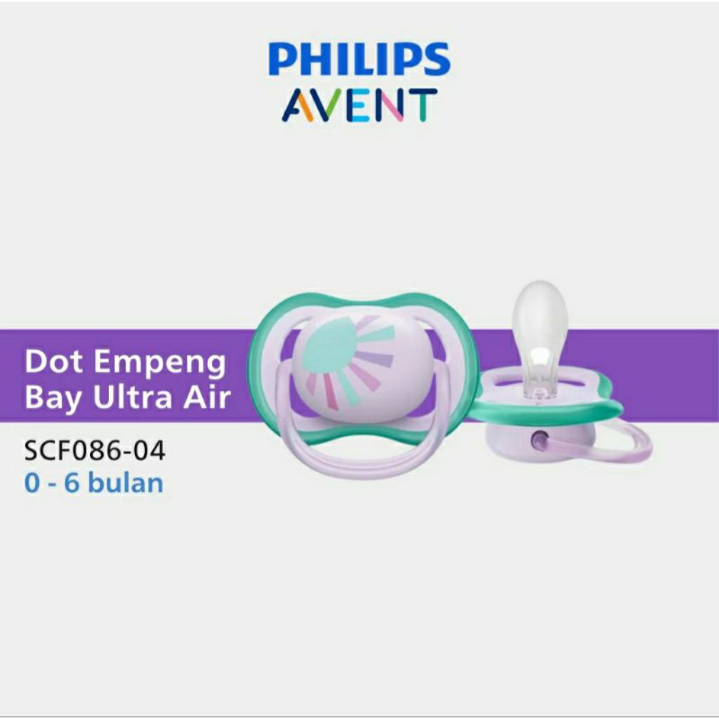 Philips Avent Empeng Ultra Air 0-6bulan