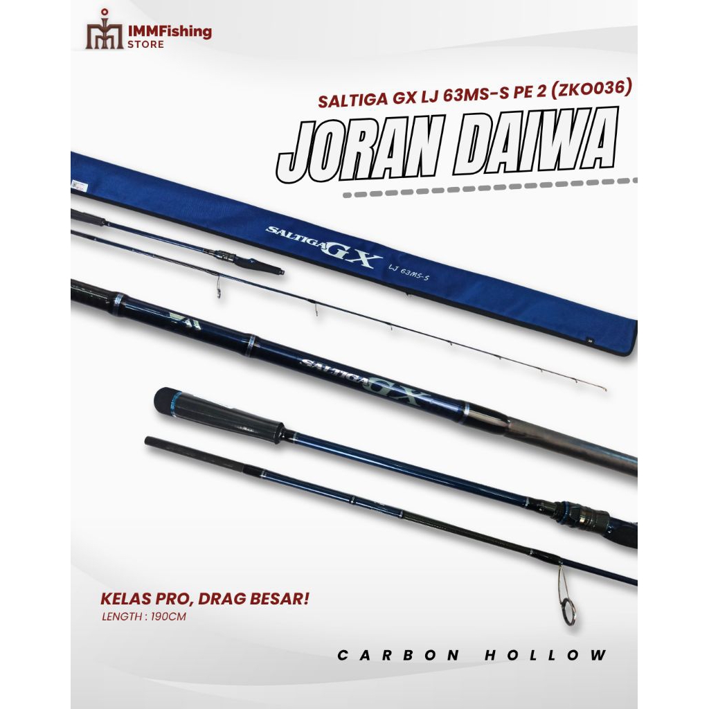 JORAN DAIWA SALTIGA | TONGKAT PANCING | FISHING ROD