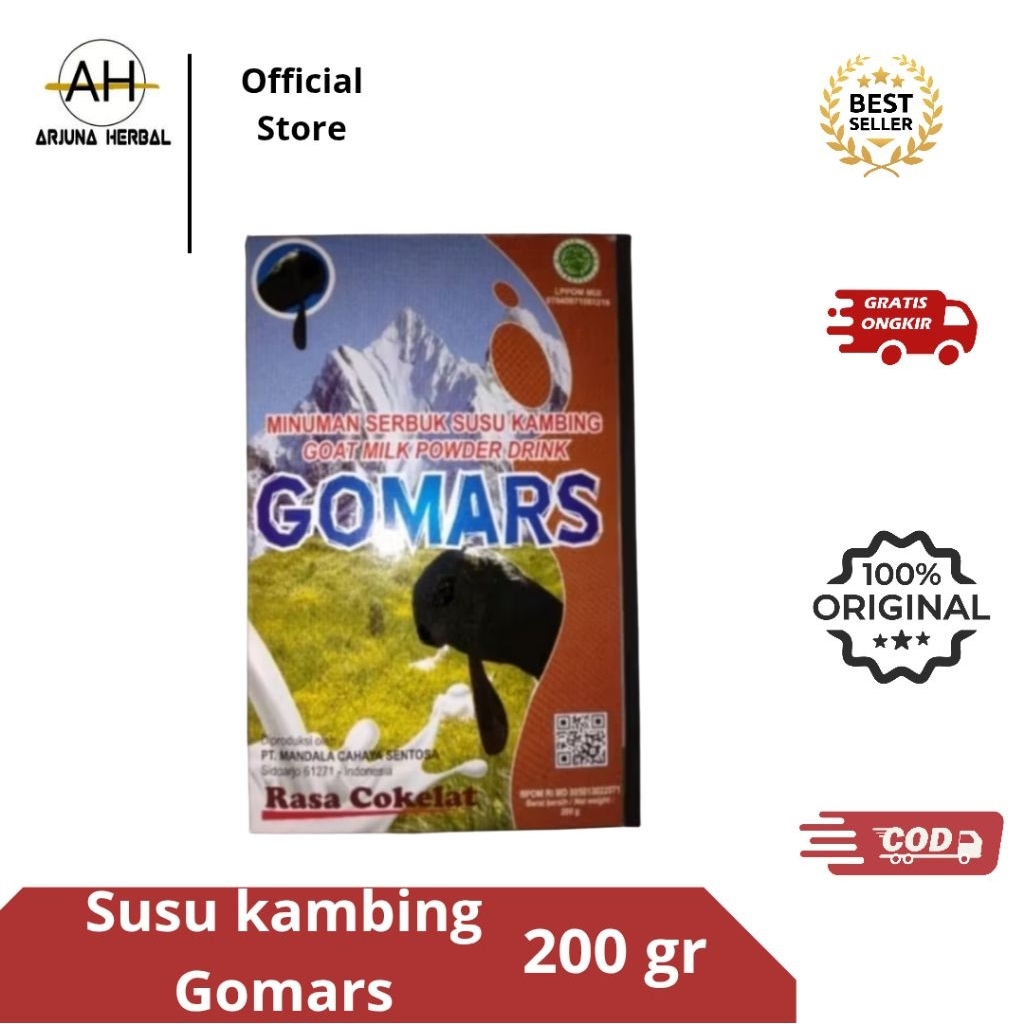 

SUSU KAMBING COKLAT GOMARS 200GRAM