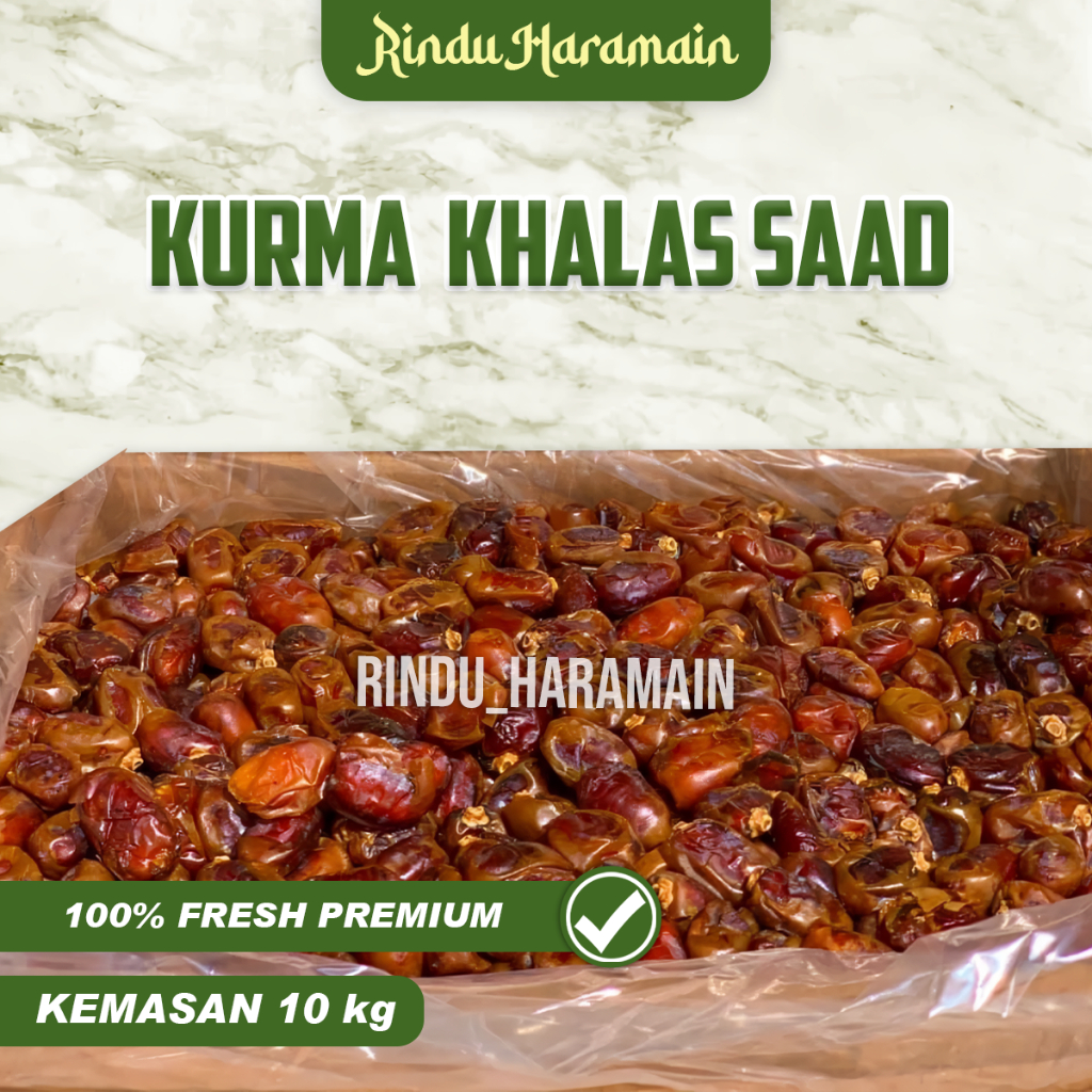 

Kurma Khalas Saad 10kg Khalas Al Saad Kurma Kholas Premium Asli Original