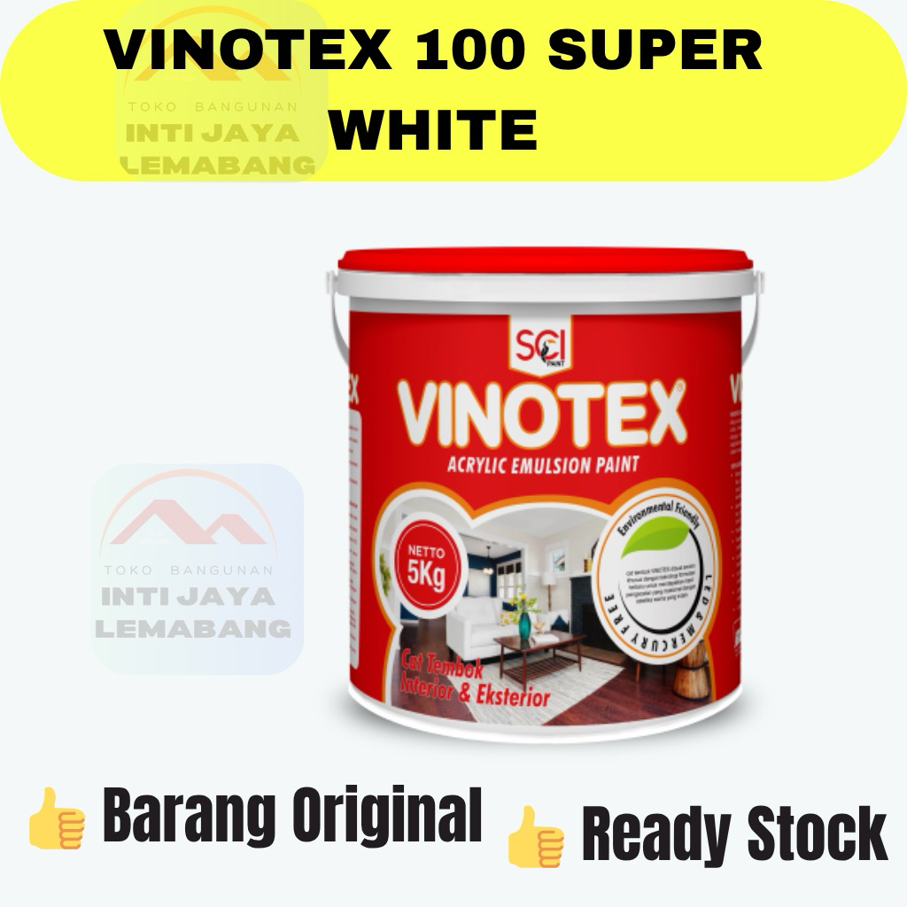 Cat Tembok Vinotex 100 Super White 5kg