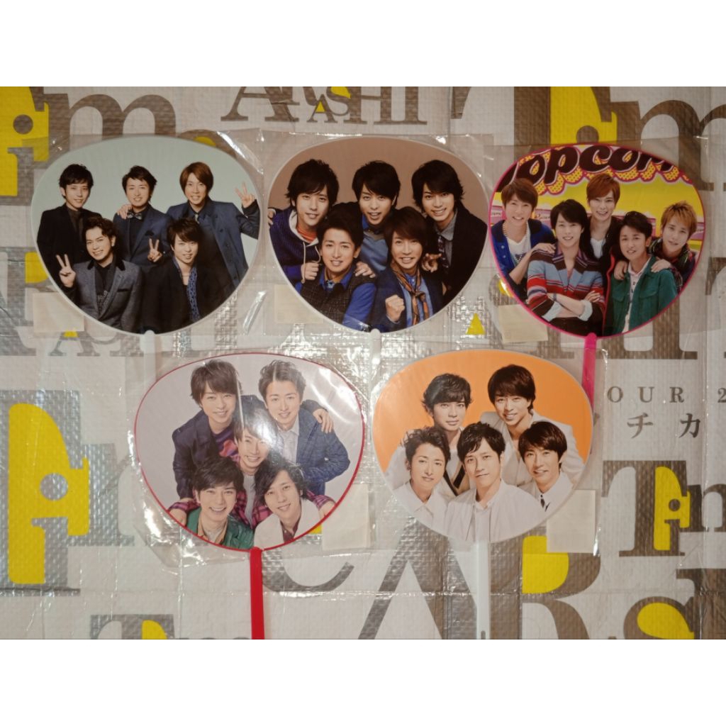 J-pop ARASHI mini uchiwa kipas