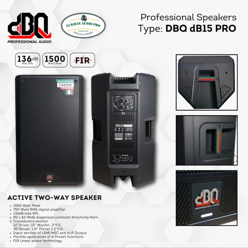 Speaker aktif DBQ DB 15 Pro [FIR] Original