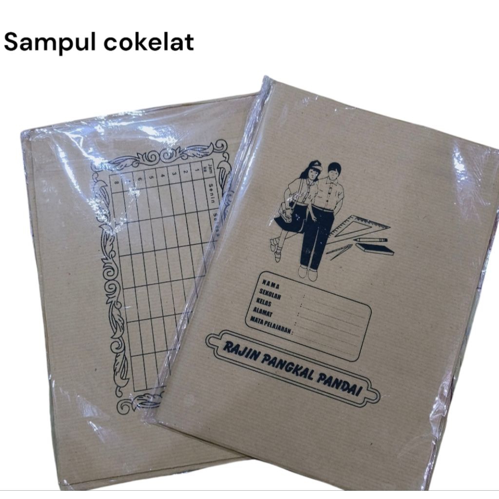 

SAMPUL BUKU SEKOLAH COKELAT (1PACK ISI 20LEMBAR)