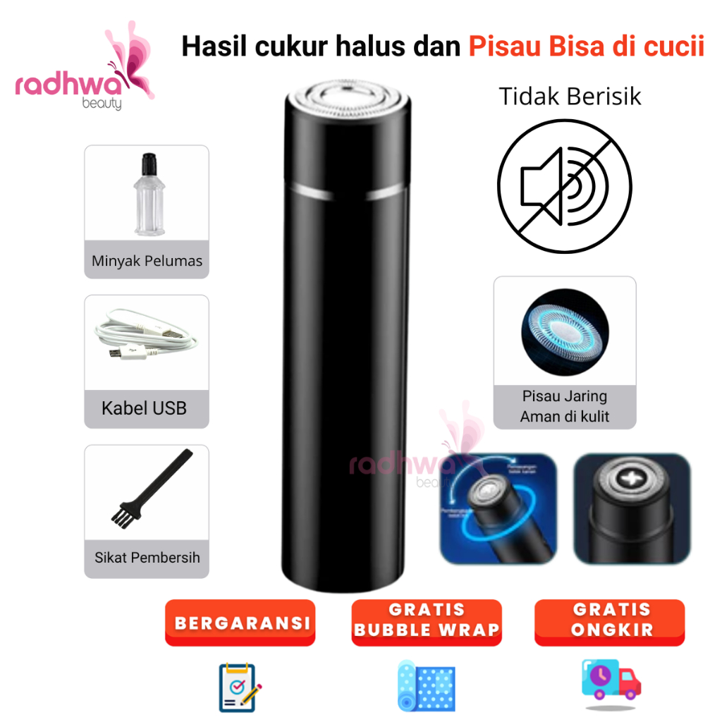 Shaver 5019 pencukur elektrik portable - Alat Cukur Jenggot Kumis Mini Elektrik Cas USB