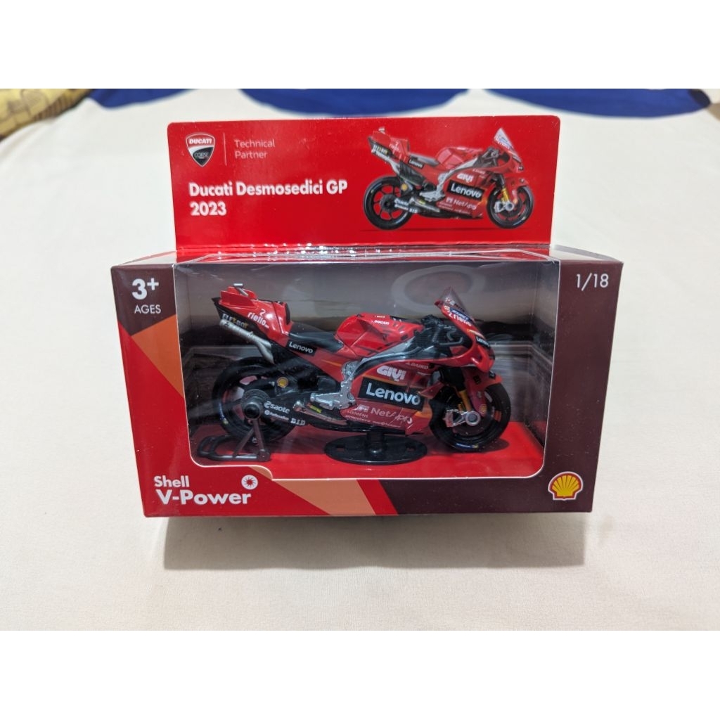 diecast shell ducati desmosedici gp 2023 / mainan anak motor ducati desmosedici shell / diecast shel