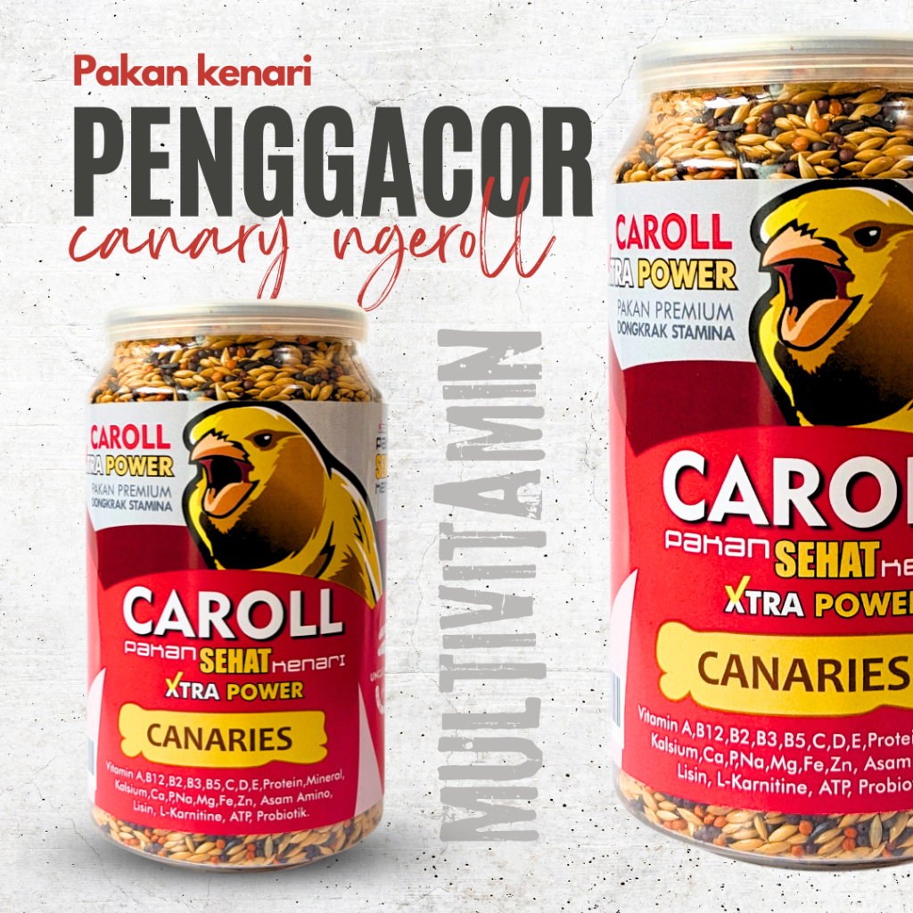 CAROLL Kenari Pakan Penggacor Kenari