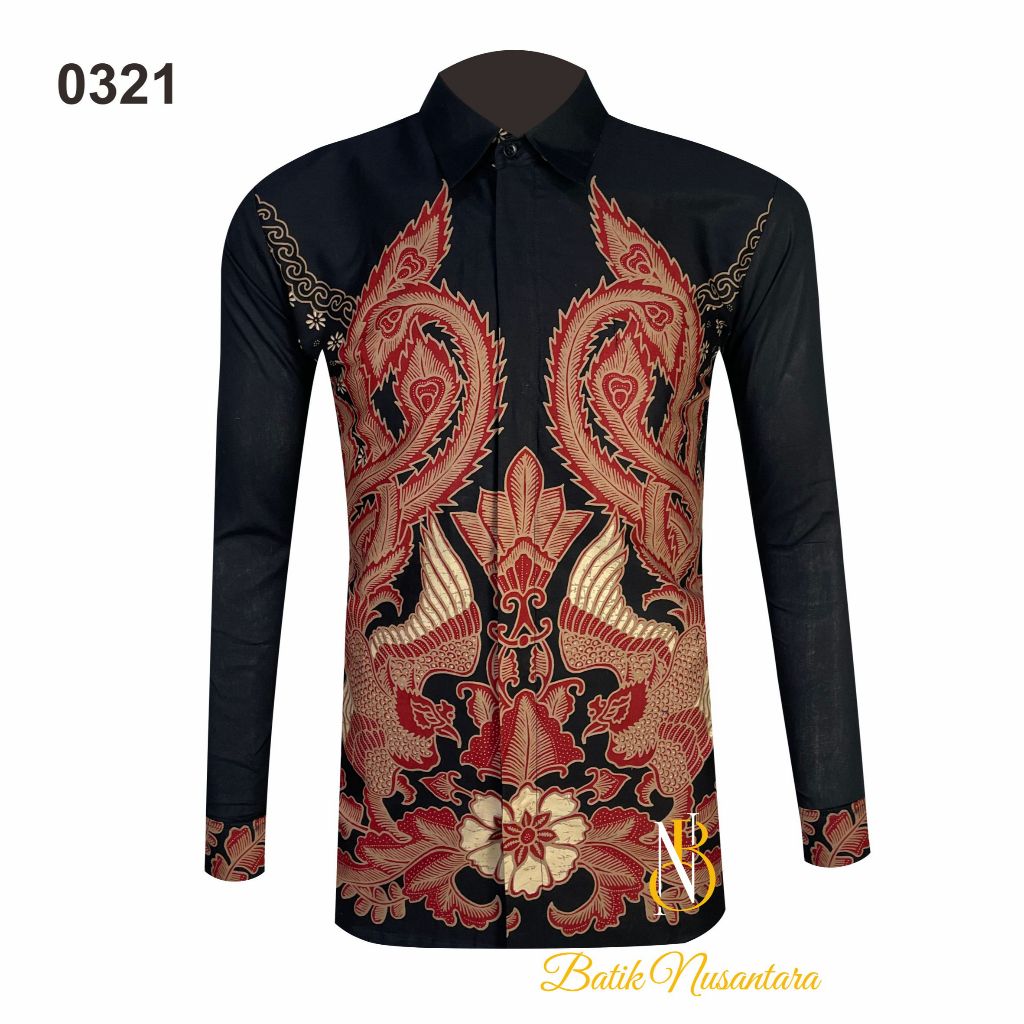 

Batik Nusantara Indonesia Kemeja Batik Slimfit Lapis Furing 0321 / Batik Pria