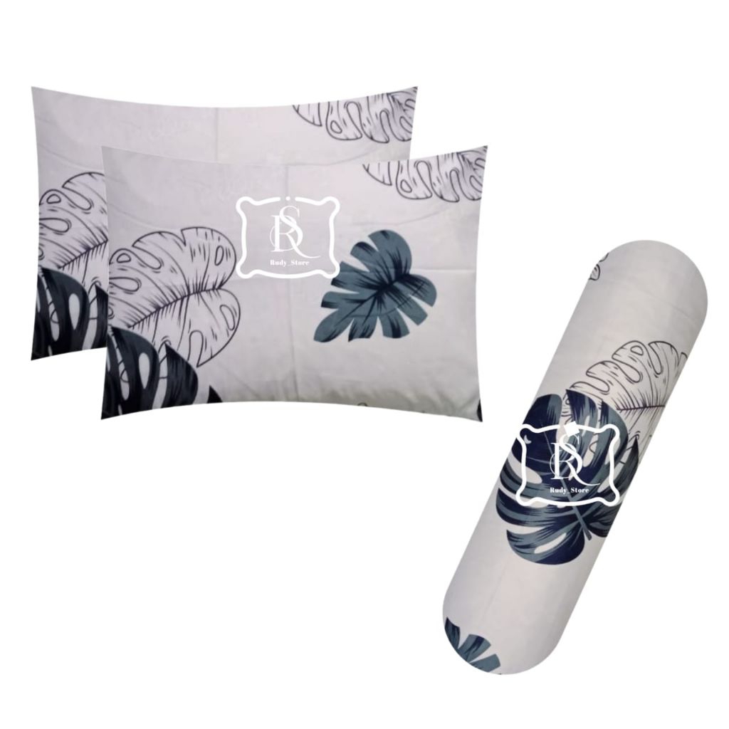 NEW - SARUNG BANTAL GULING TIDUR SET ISI 2 SARBAN 1 SARGUL KAPUK TANPA RESLETING BAHAN ADEM