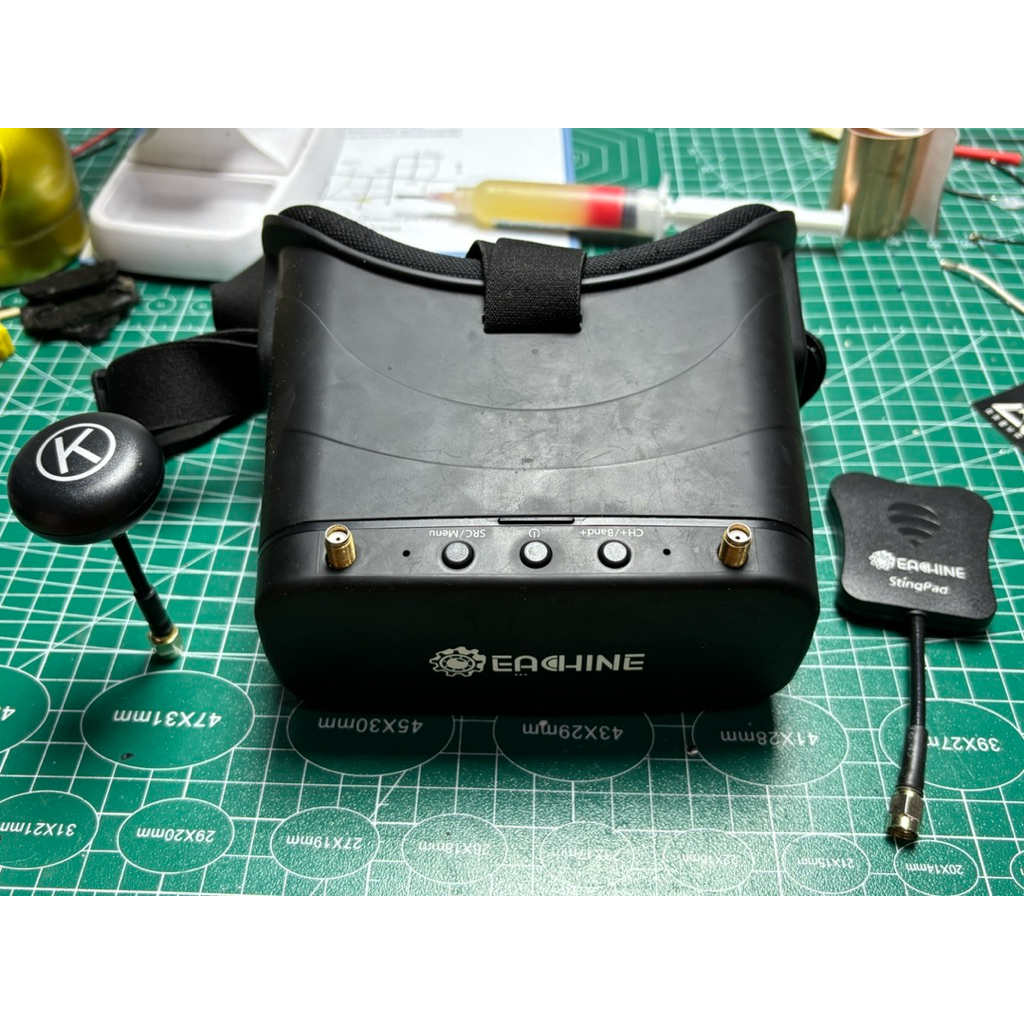 Eachine EV800DM DVR Diversity Goggles 5.8G 40CH FPV like new bekas murah meriah