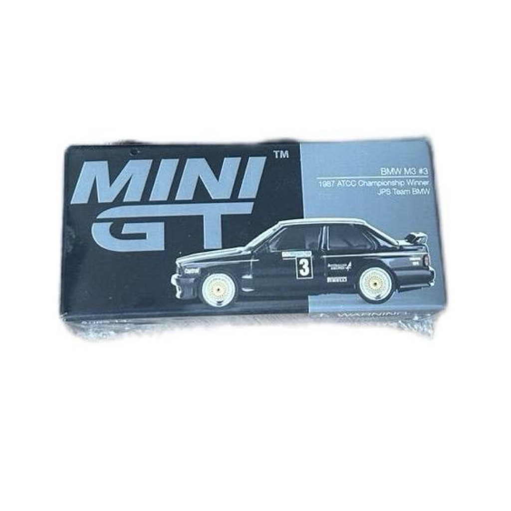 MINI GT BMW M3 #3 1987 ATCC Championship Winner JPS Team BMW Diecast Mobil Koleksi Seri Mini GT