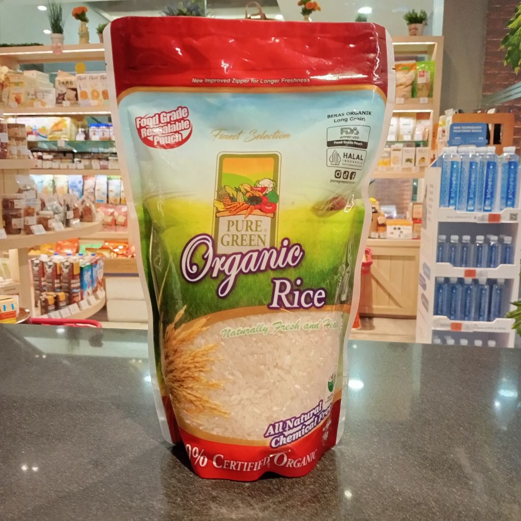 

Beras Long Grain Organic by Pure Green 1kg