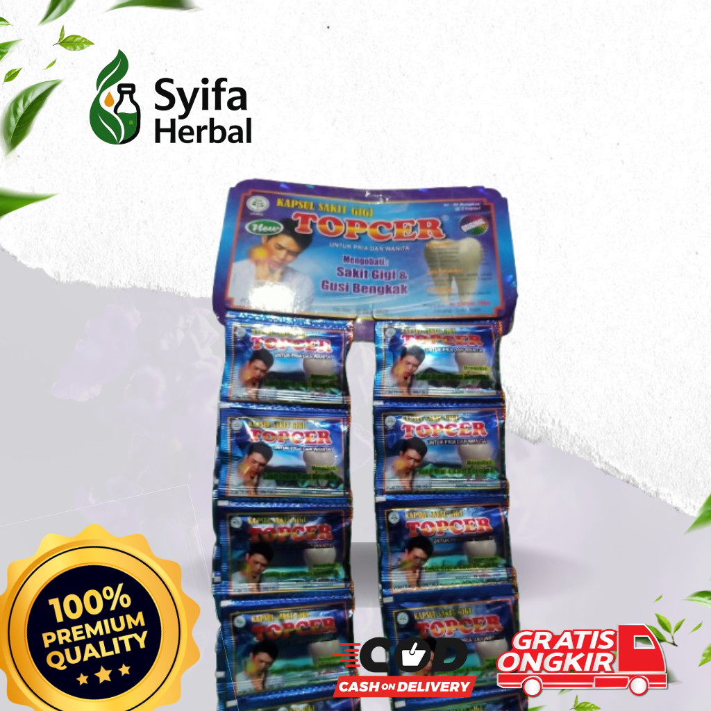 

Topcerr Sakit gigi & Gusi Bengkak Original - Syifa Herbal