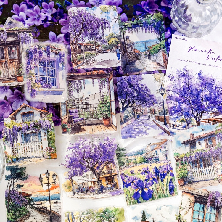 

[Artopia] Sticker Large Size LSL Stiker Pemandangan Besar Bunga Flower Taman Wisteria Pantai