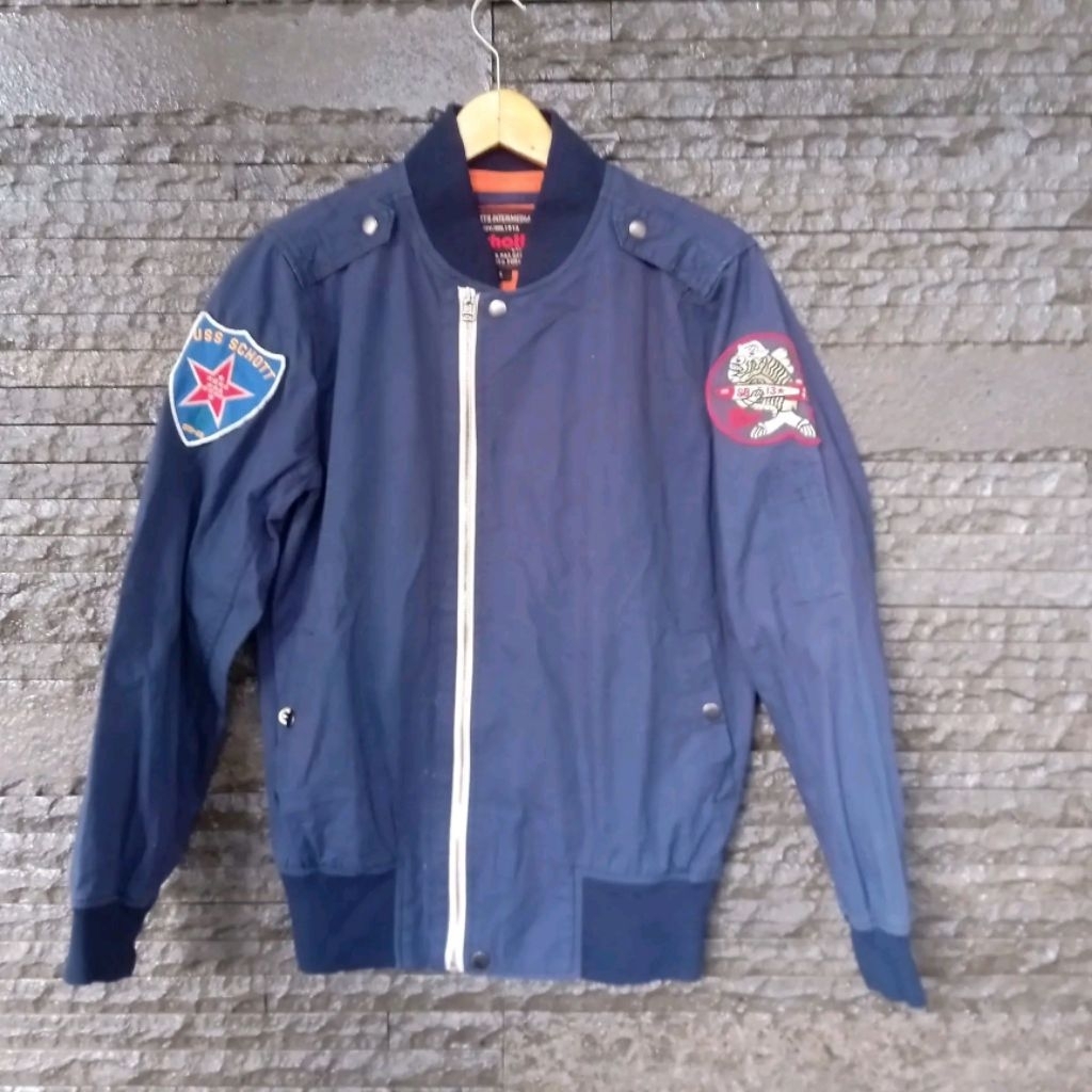 jaket pria bomber schott nyc