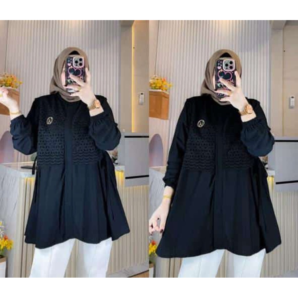SAKINA BLOUSE KATUN DOBBY PREMIUM ORI WINODY