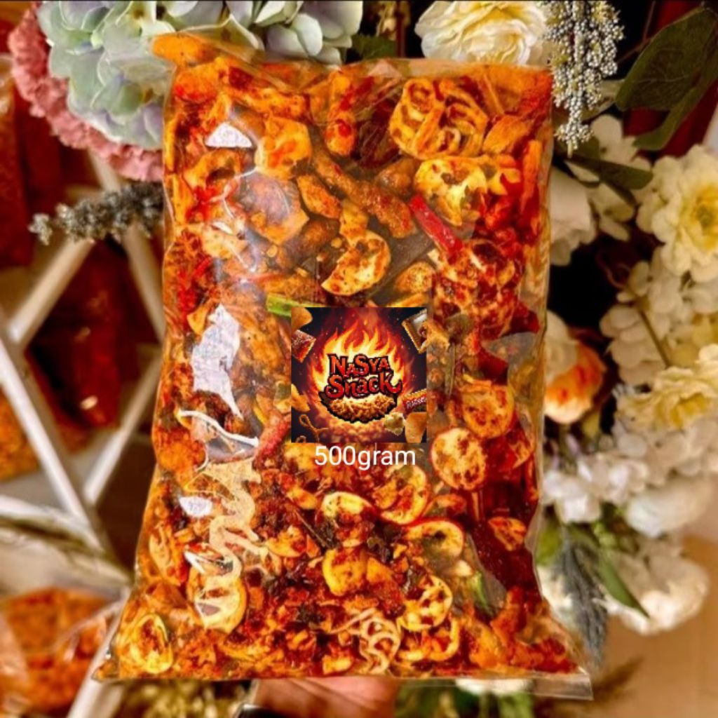 

seblak kerupuk campur/mix pedas gurih 500gram