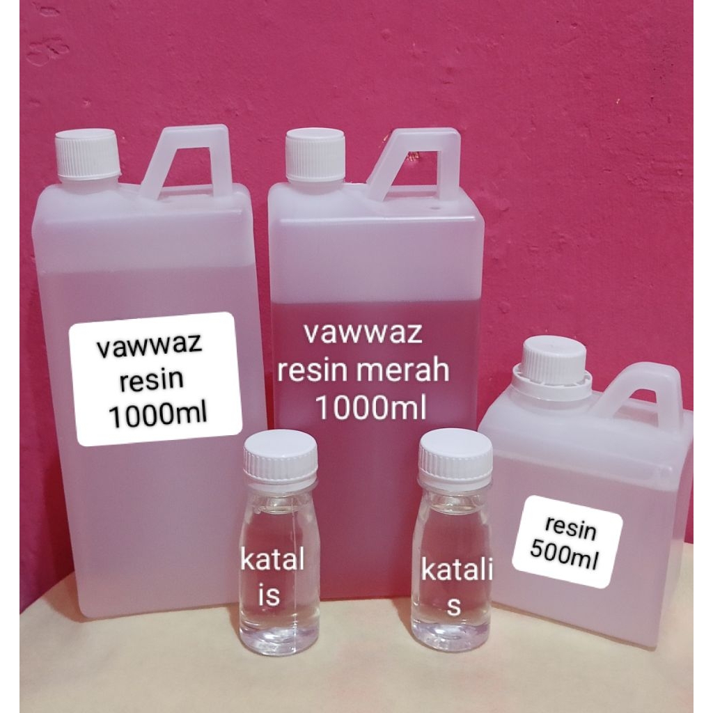 

RESIN MERAH 1000 GRAM +KATALIS