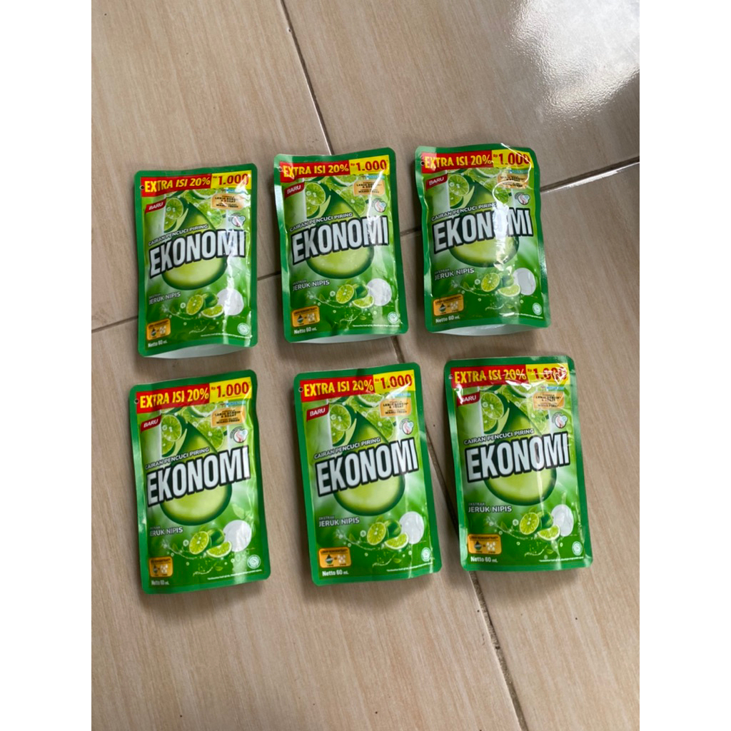 EKONOMI LIQUID SABUN CUCI PIRING EKONOMI KEMASAN 1000 AN 65 ML VARIAN JERUK NIPIS POUCH LEMON LIME