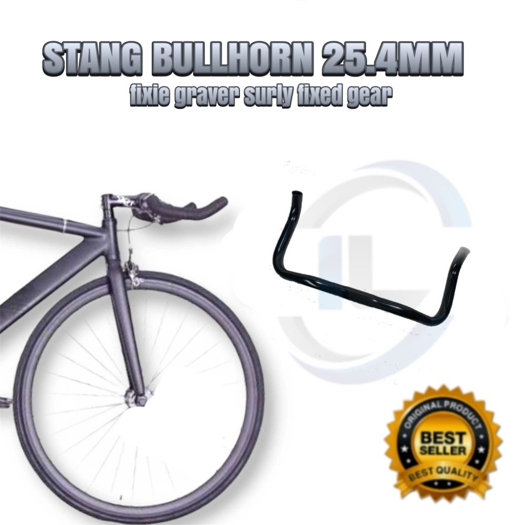 PROMO STANG BULLHORN FIXIE 25.4MM GRAVER SURLY FIXED GEAR MODEL NON OS