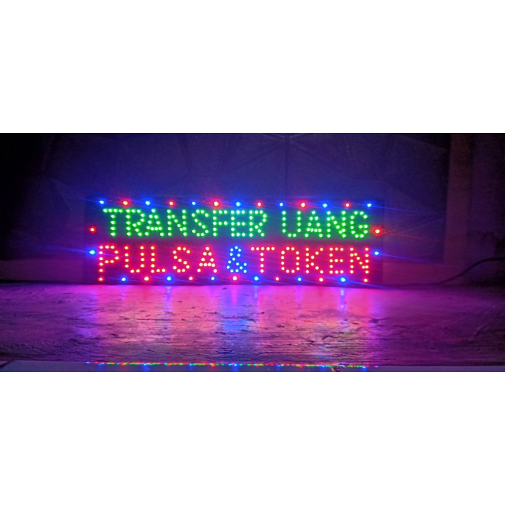 LED sign pulsa & token
