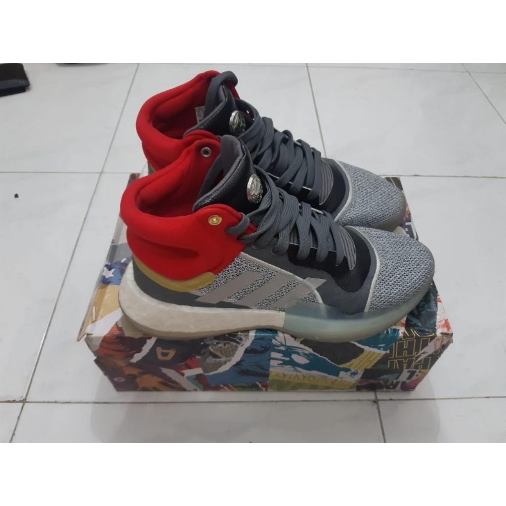 Sepatu Basket Adidas x Marvel Marquee Boost Avengers THOR Original VNDS