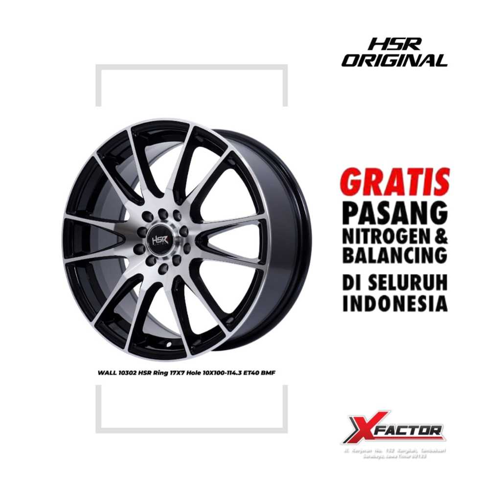 VELG MOBIL HSR R17 HSR WAL R17X7 H10X100-114,3 ET40 BMF