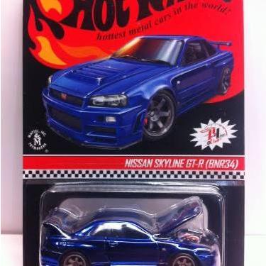 Hotwheels RLC Nissan Skyline GT-R R34 Biru Limited Edition