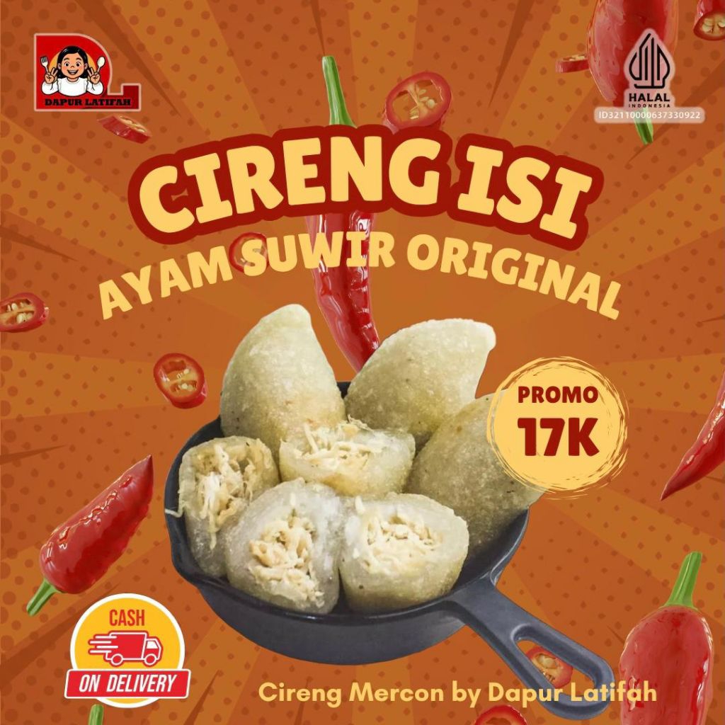

CIRENG ISI AYAM SUWIR ORIGINAL | Cemilan Pedes | Frozen