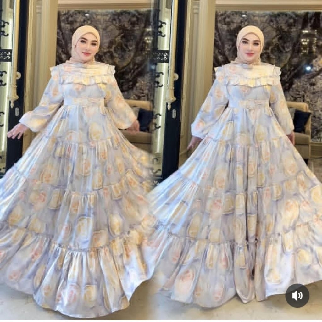SHELLASAUKIA GAMIS SILK JUMBO TERBARU