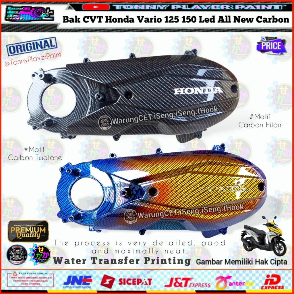 Bak Cvt Carbon Honda Vario 125 150 Led All New 2018 / 2024