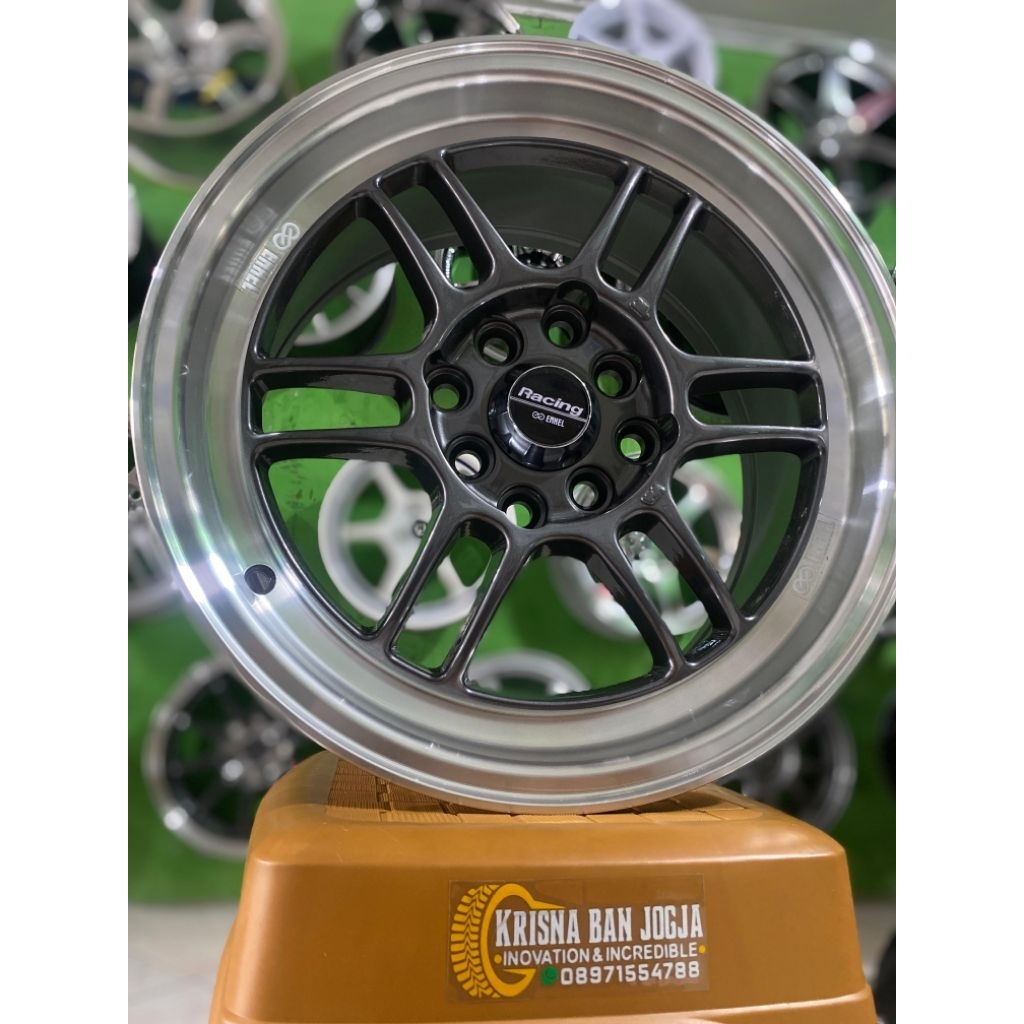 Velg RPF-1 R15 Pcd 4x100/114 Lebar 7 ET 38 Gun Grey Machine Lip