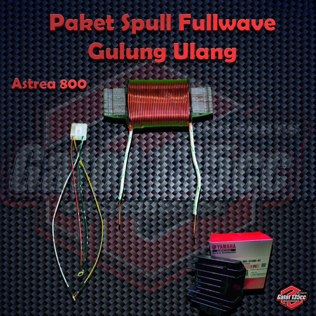 Paket Spull spul Fullwave 12V volt DC Astrea 800 Honda c700 c800 PNP Set kiprok Nmax original suport
