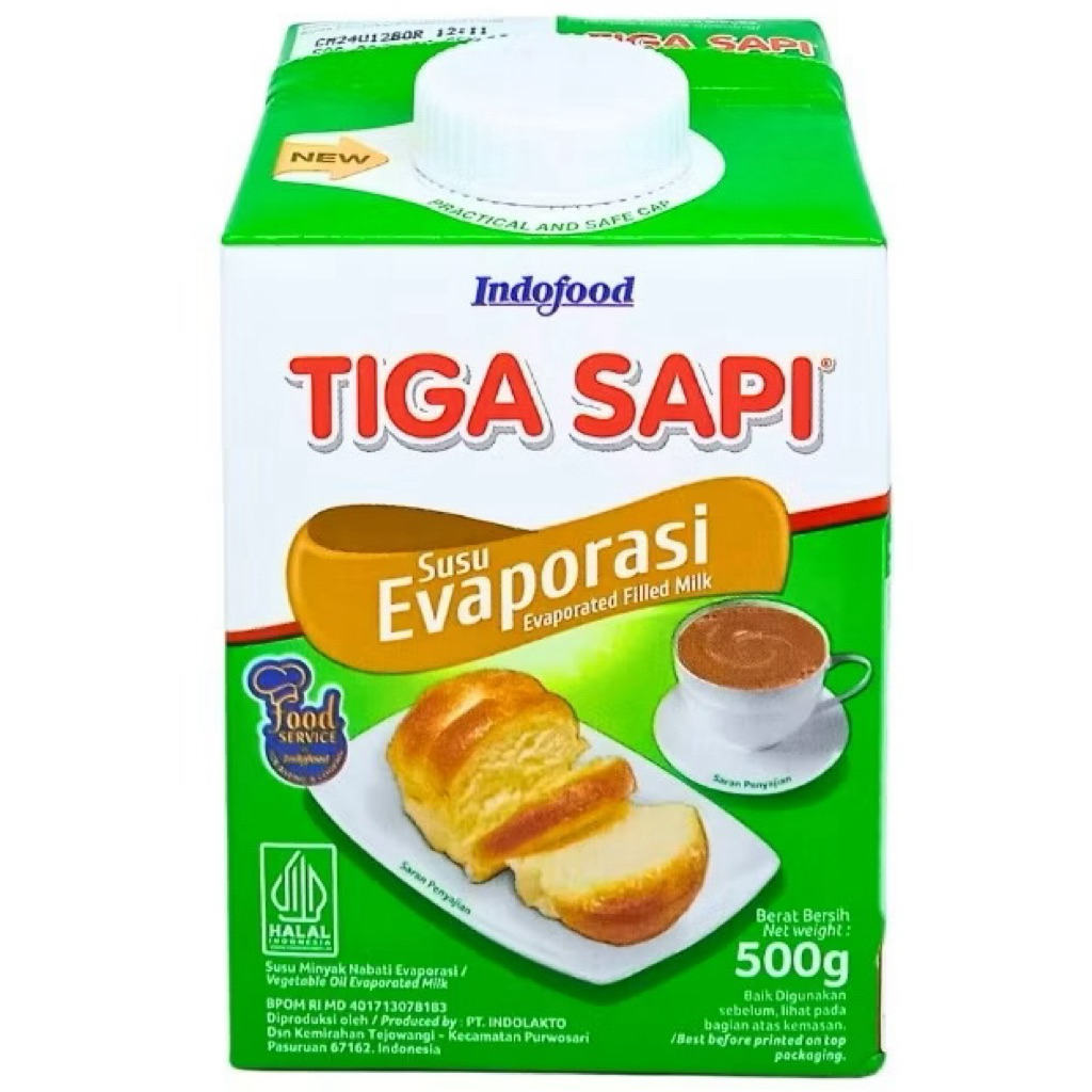 

S22188 TIGA SAPI EVAPORASI SUSU EVAPORASI 500GR